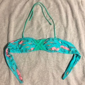Aerie Cactus 🌵 Howdy Bandeau Bikini, Small